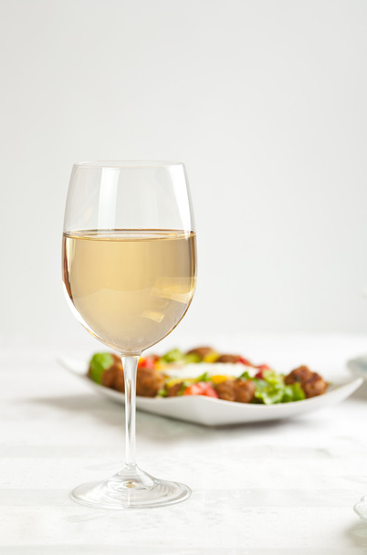 White wine in glass - Photo, Image
