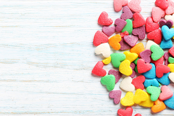 Colorful candy hearts  - Φωτογραφία, εικόνα