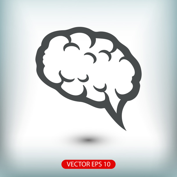 brain icon illustration. - Vector, afbeelding