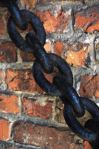 řetěz, zeď - Fotografie, Obrázek