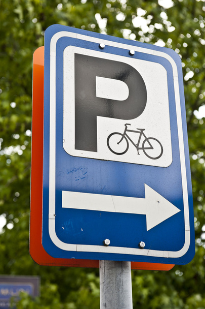 Bicycle Parking Sign - Foto, imagen