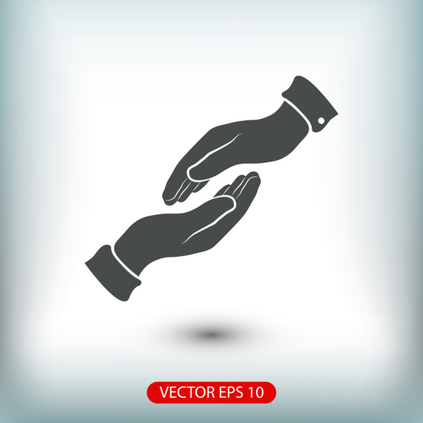 Helping hands  icon - Vector, afbeelding