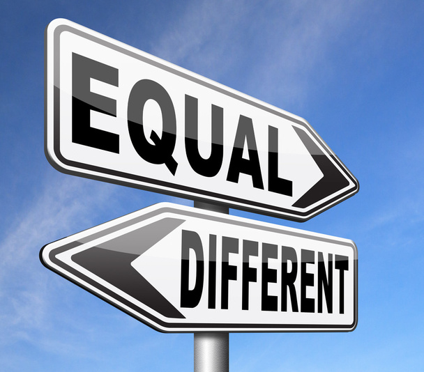 ίση ή διαφορετικές - Φωτογραφία, εικόνα