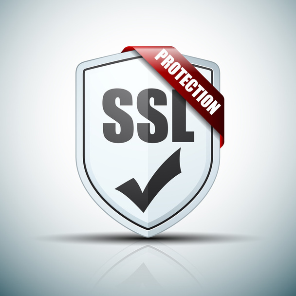 Ασπίδα προστασίας SSL - Διάνυσμα, εικόνα