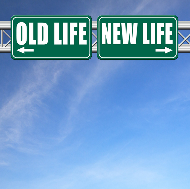 nieuwe of oude leven verse nieuw begin - Foto, afbeelding