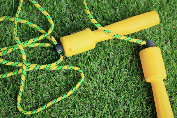 jump rope on lawn - Photo, Image