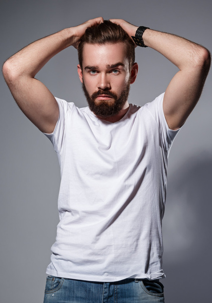  handsome man with a beard - Fotografie, Obrázek