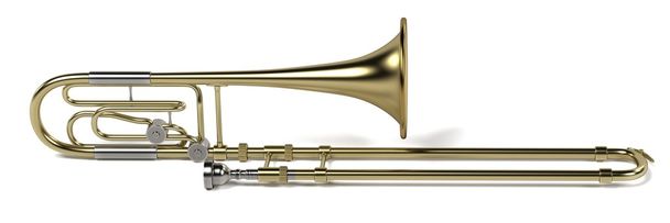 3d rendering of bass trombone - Photo, Image