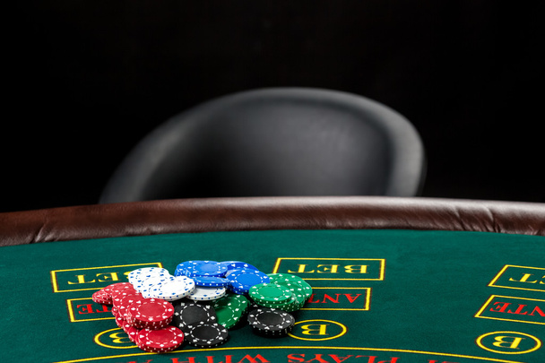 Pokerspiel. Chips - Foto, Bild
