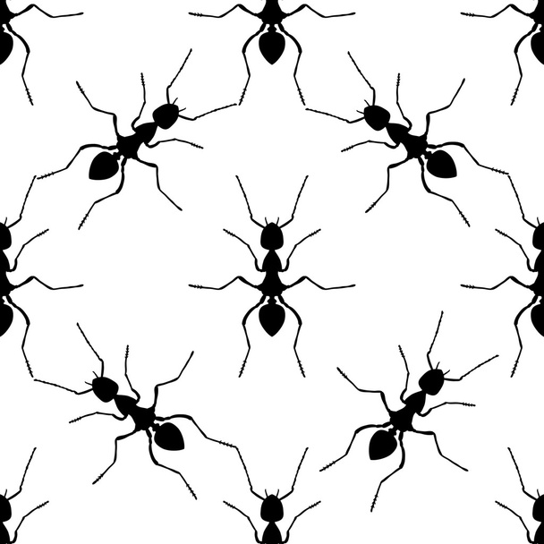 Безшовний візерунок з мурахою .Formica екстер'єр. ручна мураха. Векторні
 - Вектор, зображення