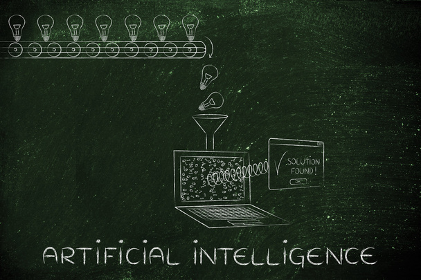 concept of artificial intelligence - Фото, изображение