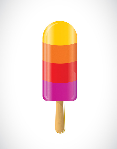 Ice cream on a stick. - Vektor, Bild