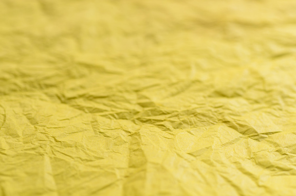 yellow creased paper background texture - Photo, Image
