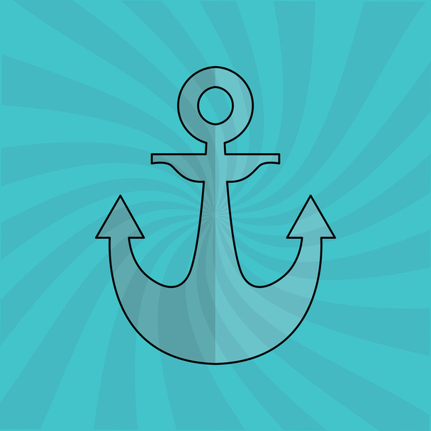 morskich ikona designu - Wektor, obraz