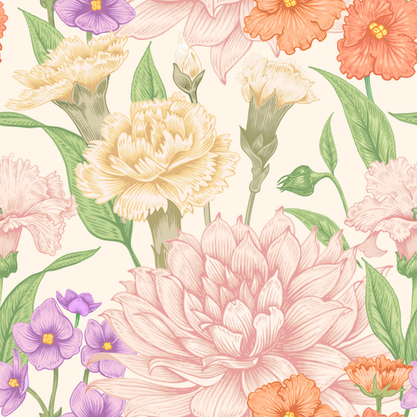 Seamless floral pattern. - Vektor, Bild