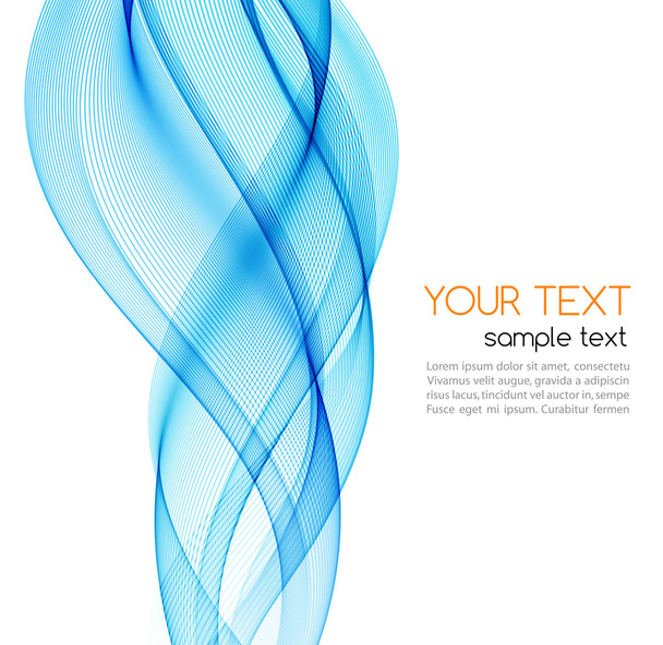 Abstract color wave design element - Vector, Image