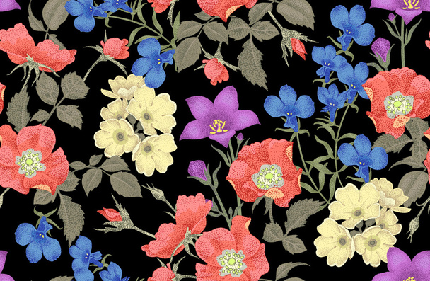 Floral seamless pattern. - Vektor, obrázek