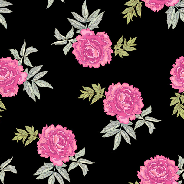 Vector seamless floral pattern. - Vector, Image