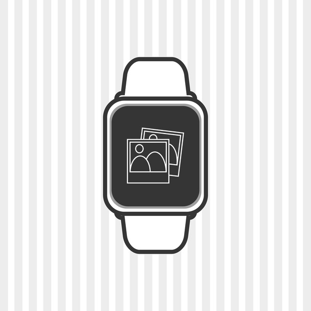 Ikona elegancki zegarek projektu, ilustracji wektorowych - Wektor, obraz