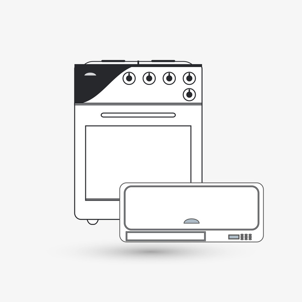 Икона дизайна интернет-вещей, векторная иллюстрация
 - Вектор,изображение