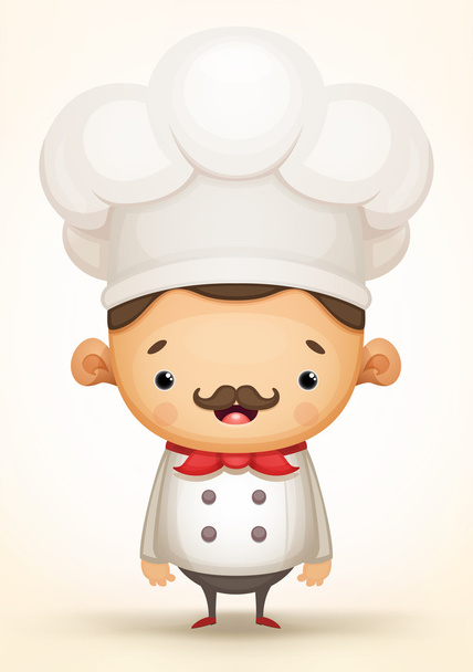 Cute Male Chef - Vector, Image