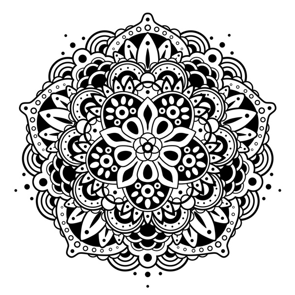 abstraktes Mandala-Muster - Vektor, Bild