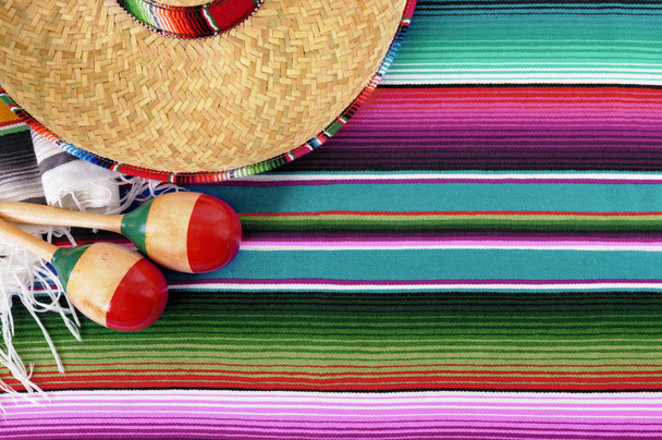 Mexikó cinco de mayo háttér mexikói sombrero - Fotó, kép