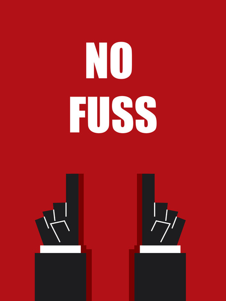 Типография "No FUSS"
 - Вектор,изображение