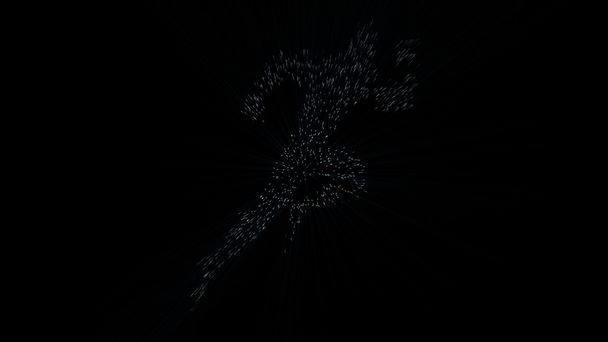 silhouette di un essere umano nel salto iperspaziale
 - Foto, immagini