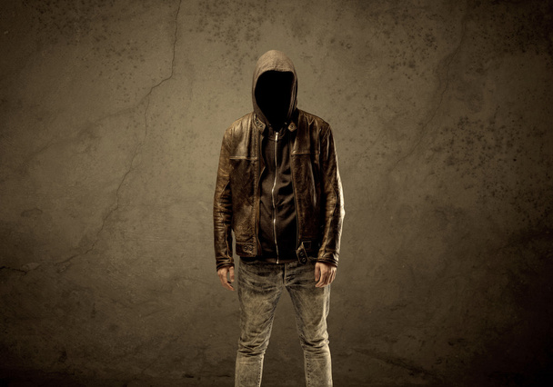 Undercover hooded stranger in the dark - Fotoğraf, Görsel