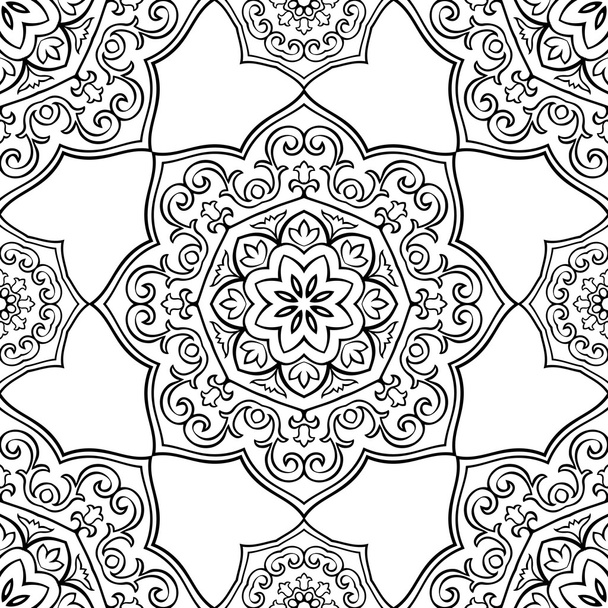 Seamless pattern of mandalas.  - Vector, Image