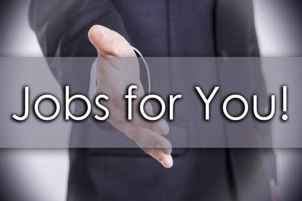 Jobs für Sie! - Geschäftskonzept mit Text - Foto, Bild