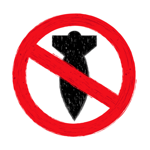 NO WAR sign - Vector, Image