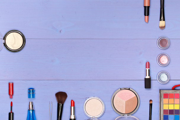 Decorative cosmetics and accessories for makeup - Zdjęcie, obraz