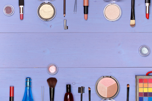 Decorative cosmetics and accessories for makeup - Zdjęcie, obraz