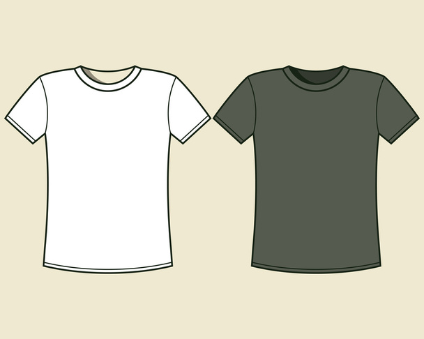 Шаблон футболок
 - Вектор,изображение