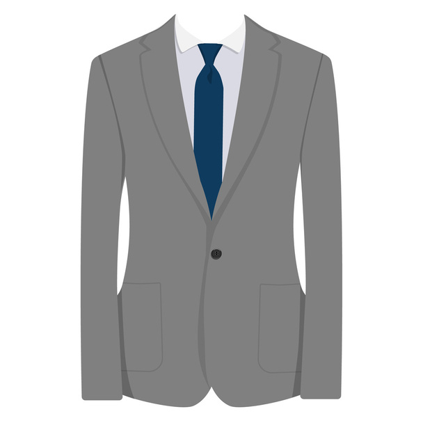 Grey businessman suit - Vecteur, image
