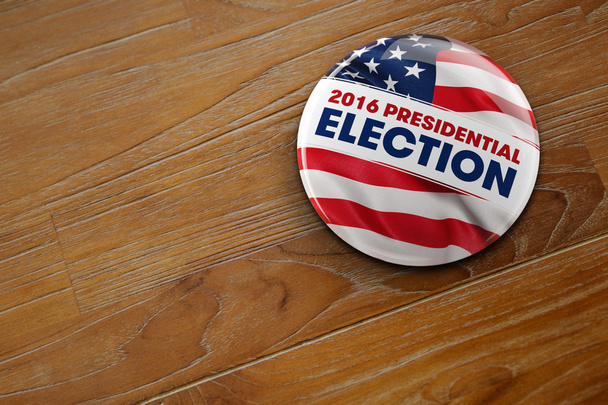 Κουμπί προεδρικές εκλογές του 2016 - Φωτογραφία, εικόνα