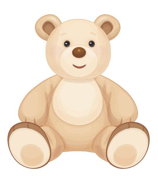 oso sentado marrón
  - Vector, imagen