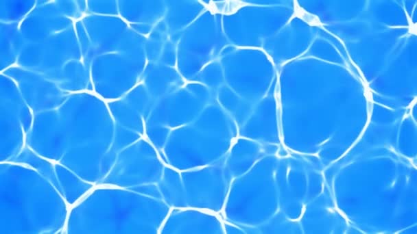 Fondo cáustico de agua azul (lazo sin costura
) - Imágenes, Vídeo
