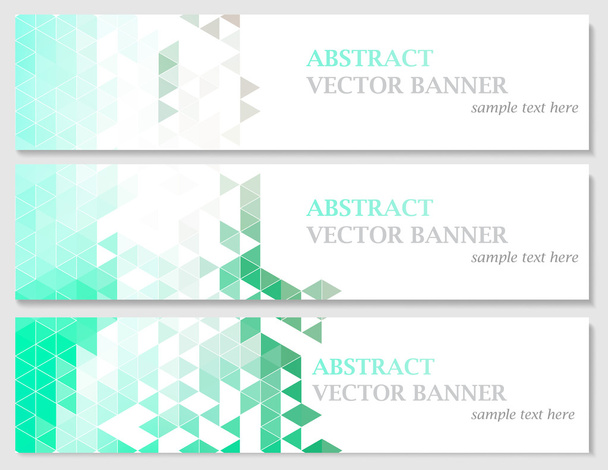 Векторні банери з абстрактним різнокольоровим мозаїчним фоном
. - Вектор, зображення