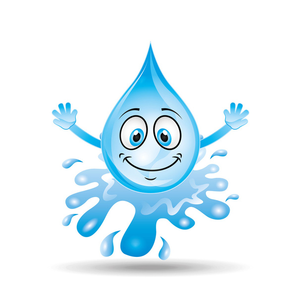 water character design - Vector, afbeelding