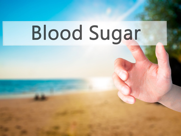 Кровь сахар - вручную нажав кнопку на размытом фоновом конусе
 - Фото, изображение
