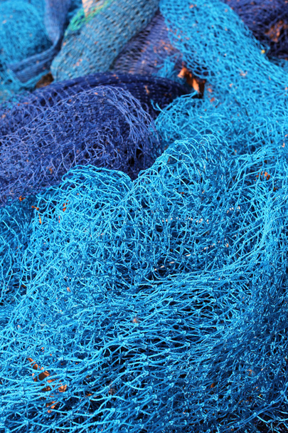 fond filet de pêche bleu
 - Photo, image