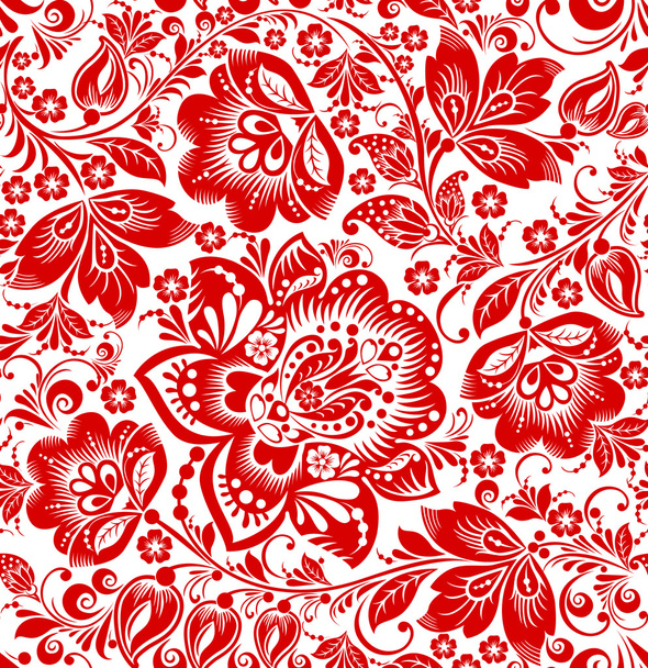 stylized floral seamless pattern - Vecteur, image