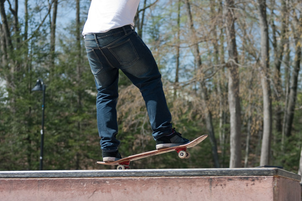 Skateboarder Freestyle au Parc
 - Photo, image