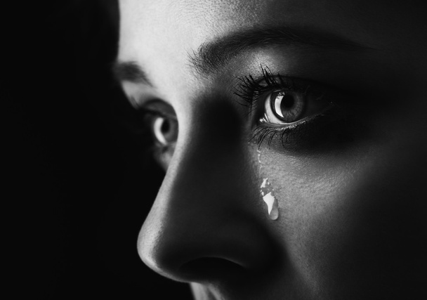 beauty girl cry - Foto, afbeelding