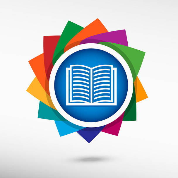 Icona del libro icona a colori, illustrazione vettoriale
 - Vettoriali, immagini