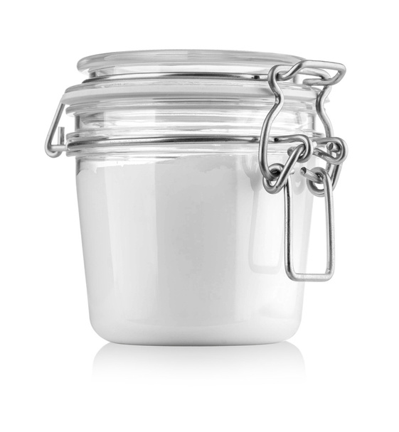 Glass Jar on White - Photo, Image