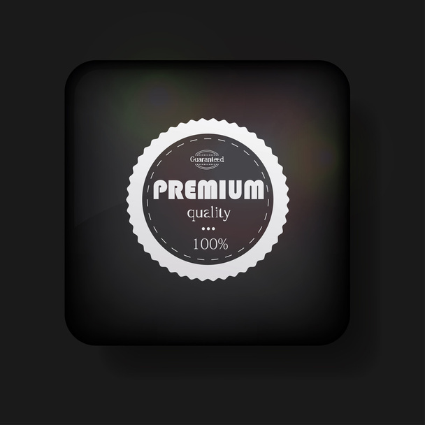 Vector premium quality icon on black. Eps10 - Вектор,изображение